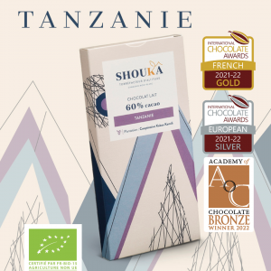 Chocolat Lait – 60% Cacao<br><small class="productArchive-tag">TANZANIE</small>