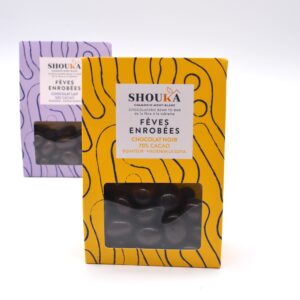 Fèves enrobées au Chocolat Noir 70% Cacao Bio<br><small class="productArchive-tag">CAMEROUN</small>
