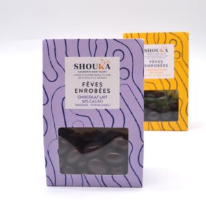 Fèves de Chocolat enrobée au Lait 52% Cacao BIO<br><small class="productArchive-tag">CAMEROUN</small>