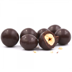 Noisettes enrobées au Chocolat Noir 70% Cacao<br><small class="productArchive-tag">CAMEROUN</small>