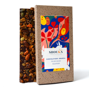 Chocolat Noir – 70% Cacao – Granola<br><small class="productArchive-tag">ÉQUATEUR</small>