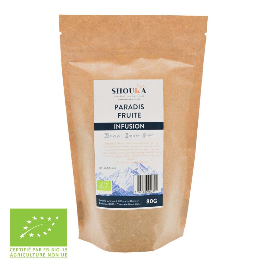 Infusion bio paradis fruité en sachet