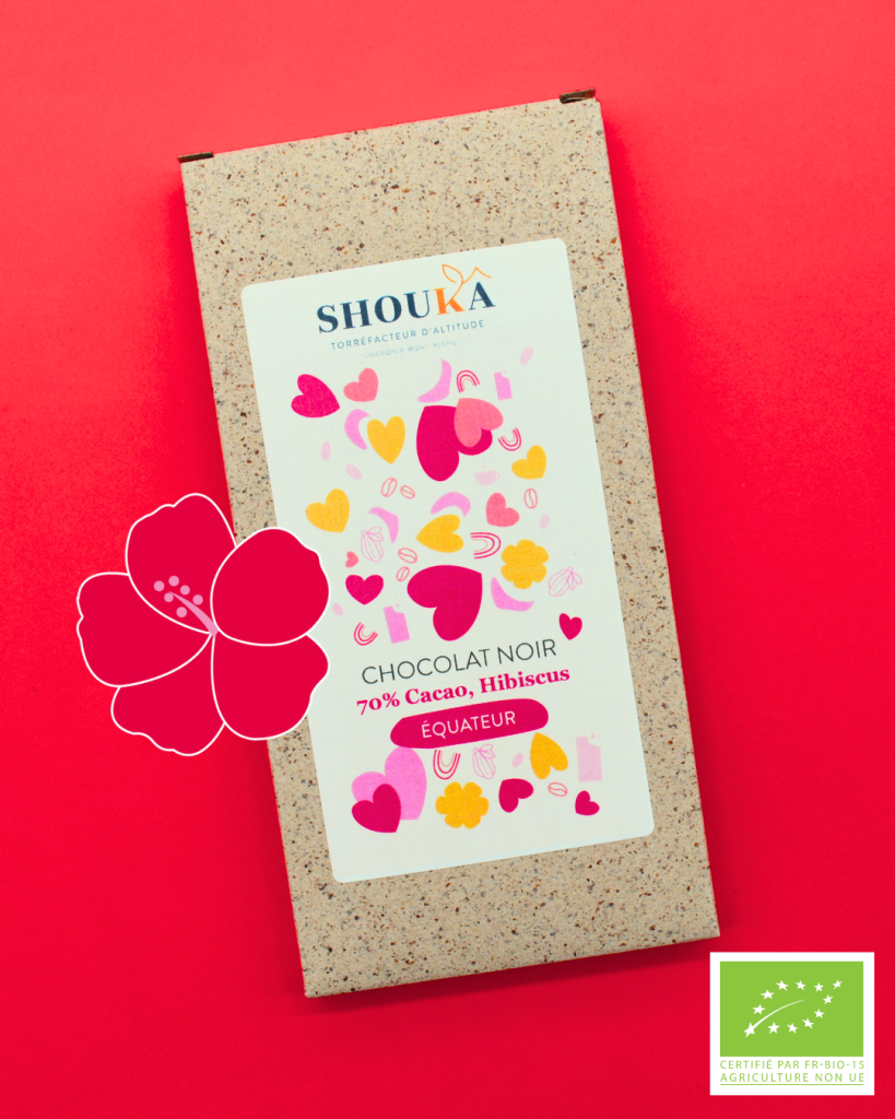 Tablette Équateur 70% hibiscus Saint Valentin