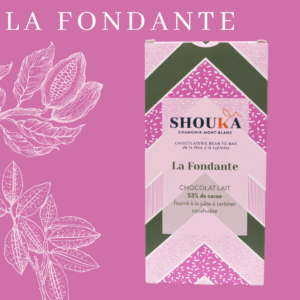La Fondante – Chocolat lait – 53% cacao – fourrée pâte à tartiner cacahuète<br><small class="productArchive-tag">CAMEROUN</small>